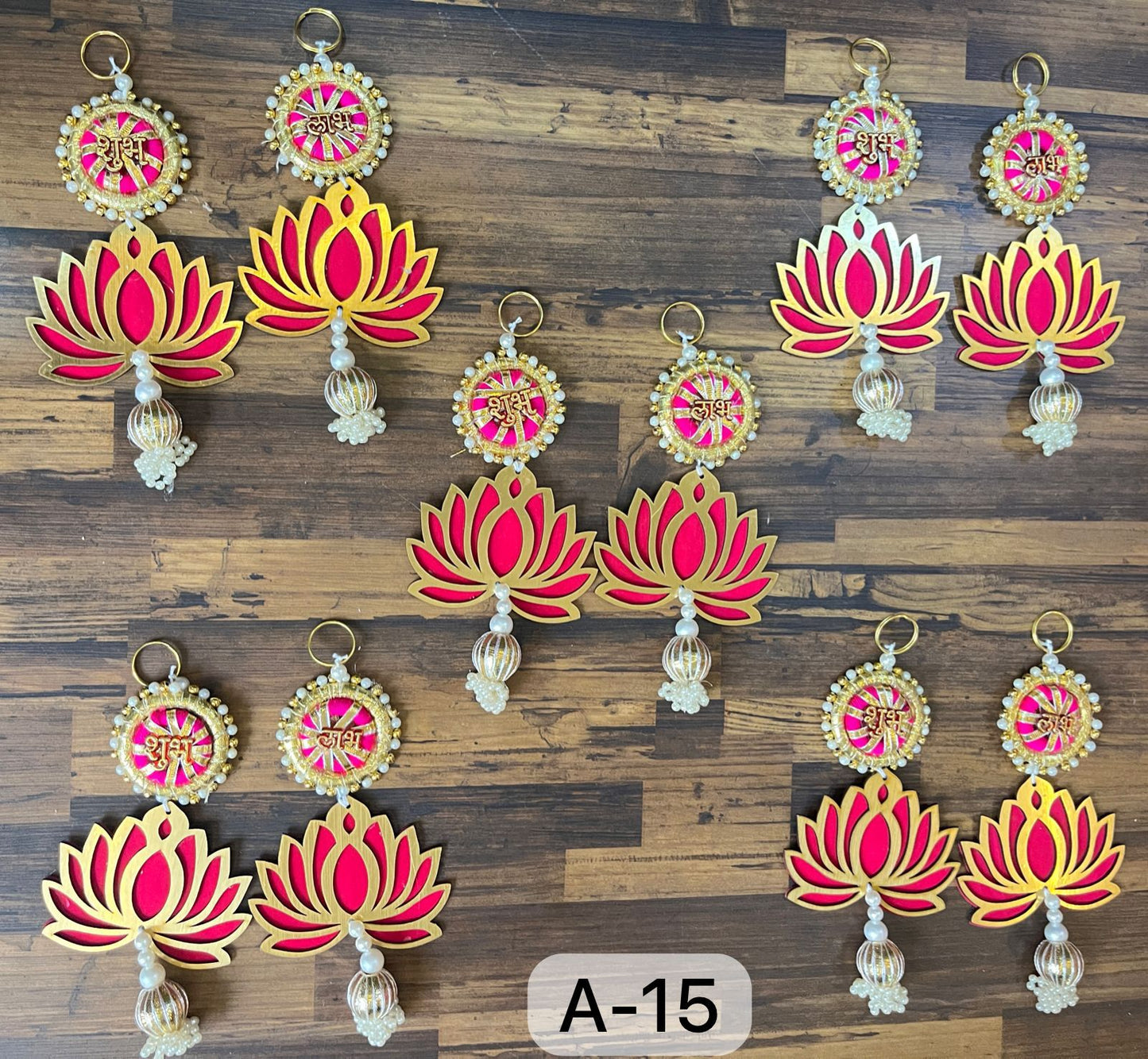 Decorative Shubh Labh pair for Diwali and housewarming